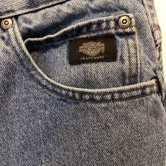 VTG Harley Davidson Mens Traditional Medium Wash Straight Leg Jeans 34x36 (J6) - Picture 3 of 7